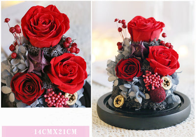 Caja de Regalo Rosa Eterna con Tapa de Cristal - Flor Inmortal para Día de Amor - Image 15