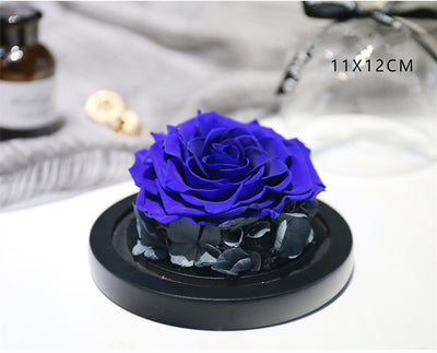 Caja de Regalo Rosa Eterna con Tapa de Cristal - Flor Inmortal para Día de Amor - Image 16