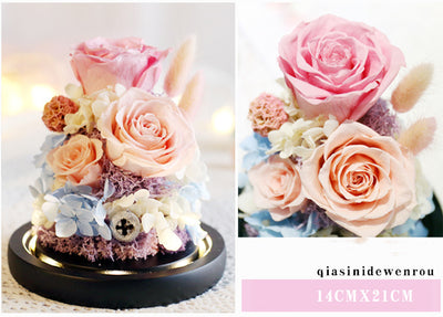 Caja de Regalo Rosa Eterna con Tapa de Cristal - Flor Inmortal para Día de Amor - Image 18