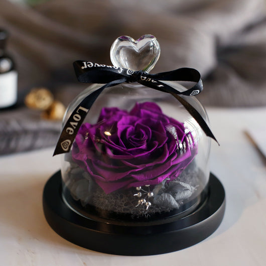 Caja de Regalo Rosa Eterna con Tapa de Cristal - Flor Inmortal para Día de Amor - Image 20