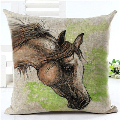 Funda de Almohada con Estampado de Caballos - Image 2