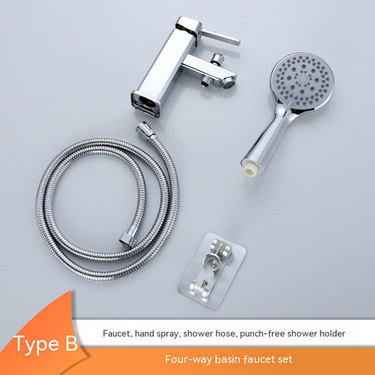 Grifo Monomando Lavabo Ducha 2 en 1 con Control de Agua Caliente y Fría - Image 16