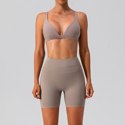 Conjunto Deportivo Yoga Ajustado Secado Rápido - Traje Fitness Training Efecto Segunda Piel - Image 9