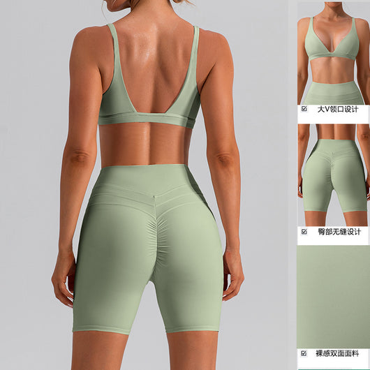 Conjunto Deportivo Yoga Ajustado Secado Rápido - Traje Fitness Training Efecto Segunda Piel - Image 12