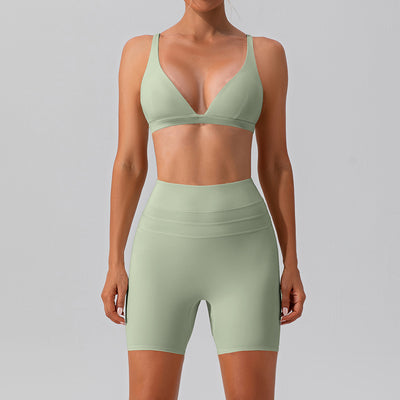 Conjunto Deportivo Yoga Ajustado Secado Rápido - Traje Fitness Training Efecto Segunda Piel - Image 13