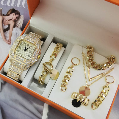 Set de 5 Relojes para Mujer con Pulseras - Reloj de Cuarzo Elegante - Image 35