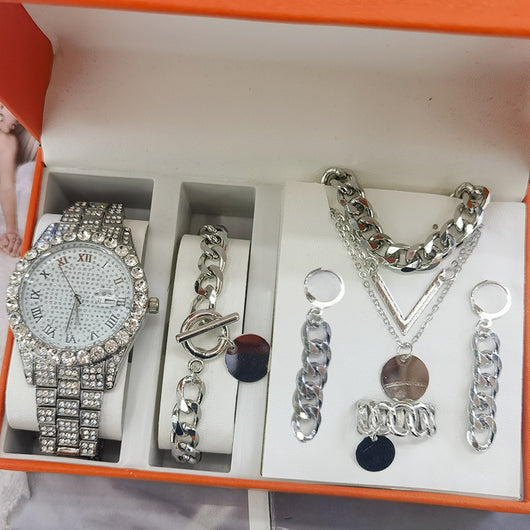 Set de 5 Relojes para Mujer con Pulseras - Reloj de Cuarzo Elegante - Image 42