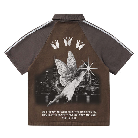 Polo Vintage Oversize Unisex con Estampado de Letras - Estilo Casual Trendy - Image 11