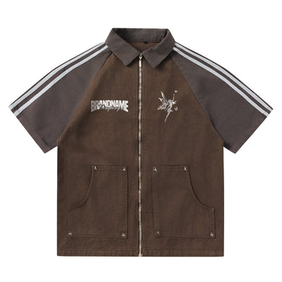 Polo Vintage Oversize Unisex con Estampado de Letras - Estilo Casual Trendy - Image 18