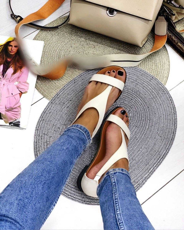 Sandalias Cómodas Talla Grande 40-43 con Hebilla para Mujer