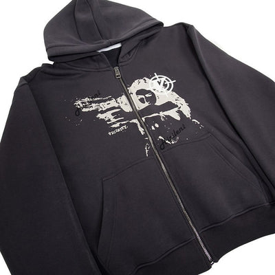 Cardigan Grueso Unisex con Estampado y Forro Polar - Image 6