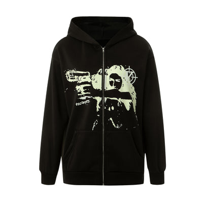 Cardigan Grueso Unisex con Estampado y Forro Polar - Image 8