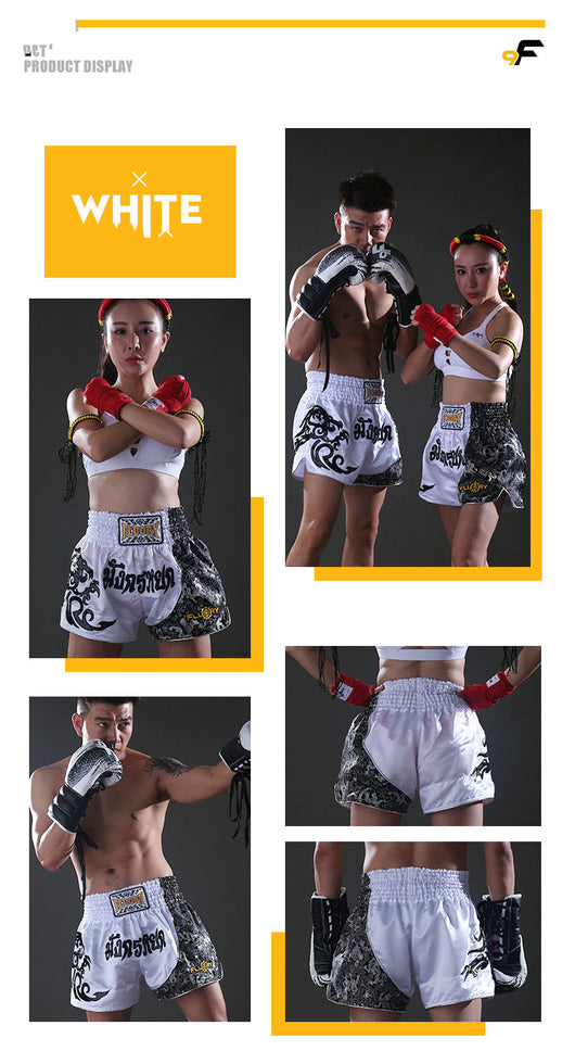 Pantalones Muay Thai Profesionales para Hombre y Mujer - Shorts de Combate y Entrenamiento - Image 7