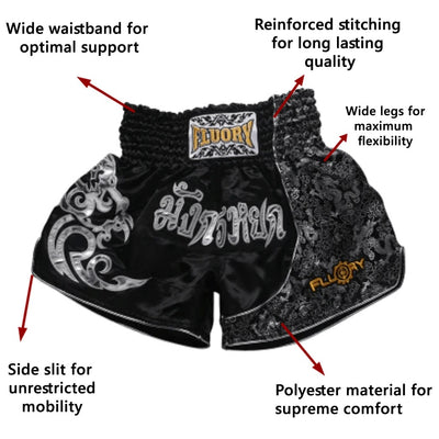 Pantalones Muay Thai Profesionales para Hombre y Mujer - Shorts de Combate y Entrenamiento - Image 12