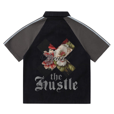 Camiseta Floral de Manga Corta Estilo Urbano para Hombre - Image 16