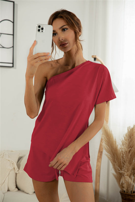 Conjunto de Dos Piezas Casual con Hombros Descubiertos - Image 8