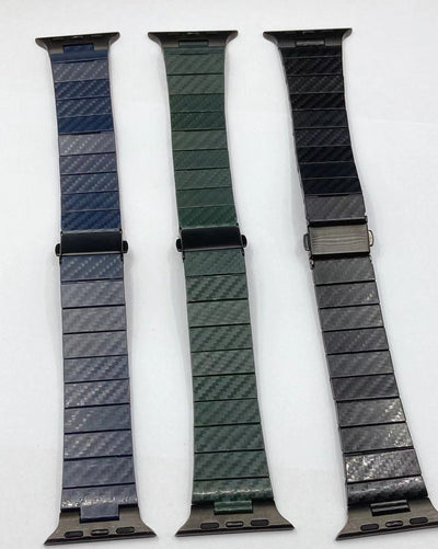 Correa Apple Watch de Fibra de Carbono para iWatch 8, 7, 6, 5, SE - Image 17