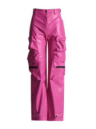 Overol de Diseño PU con Múltiples Bolsillos para Mujer - Image 14