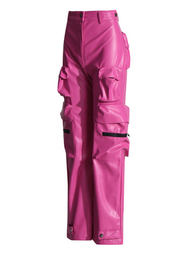 Overol de Diseño PU con Múltiples Bolsillos para Mujer - Image 17