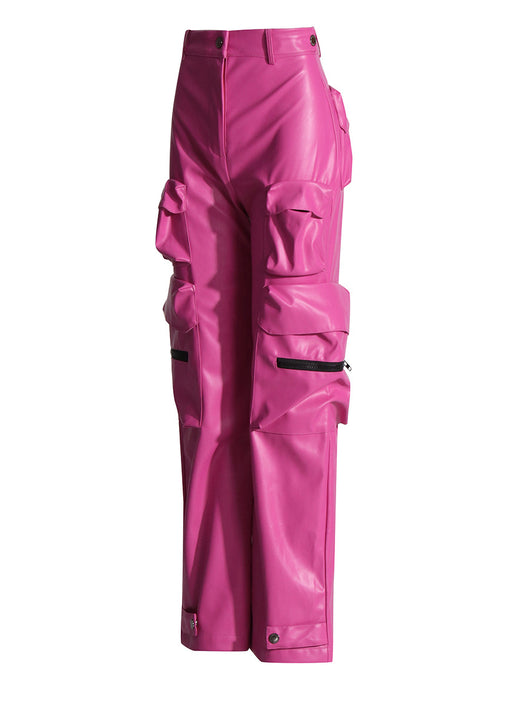 Overol de Diseño PU con Múltiples Bolsillos para Mujer - Image 17