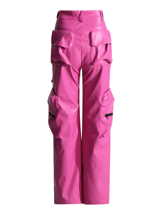 Overol de Diseño PU con Múltiples Bolsillos para Mujer - Image 19