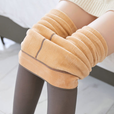 Leggings Térmicos Translúcidos Talla Grande con Forro Polar para Invierno - Image 17