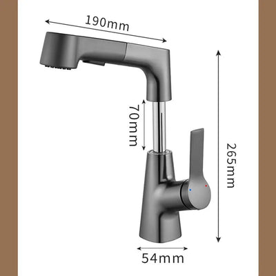 Grifo Extraíble para Lavabo de Baño Ajustable - Image 12