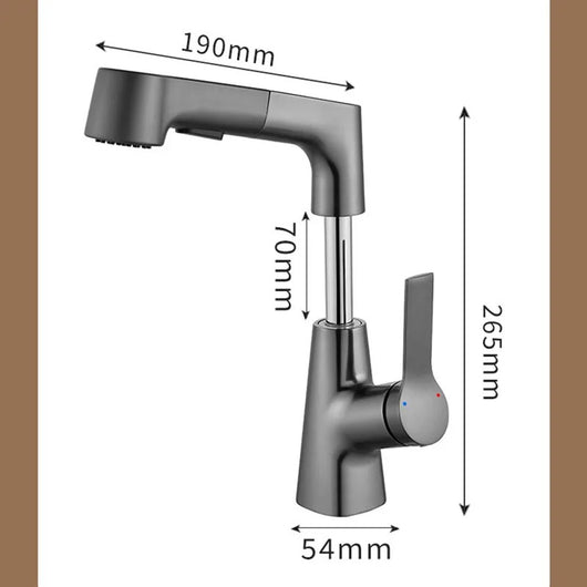 Grifo Extraíble para Lavabo de Baño Ajustable - Image 12