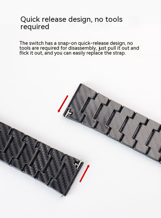 Correa Apple Watch de Fibra de Carbono para iWatch 8, 7, 6, 5, SE - Image 19