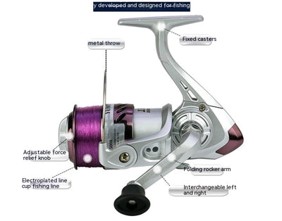 Carrete de Pesca Giratorio con Cabezal Plástico y Línea Incluida - Image 11