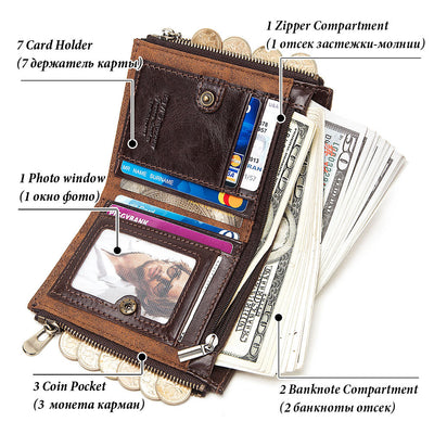 Billetera de Cuero para Hombre con Protección RFID Anti-robo - Image 7