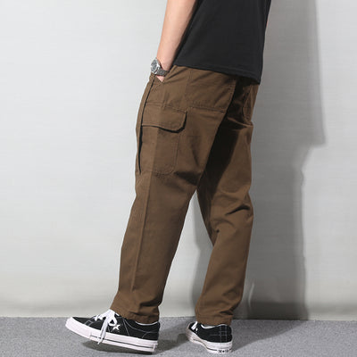 Pantalones Cargo Retro Japoneses Multi-Bolsillo para Hombre - Image 9