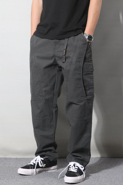 Pantalones Cargo Retro Japoneses Multi-Bolsillo para Hombre - Image 12