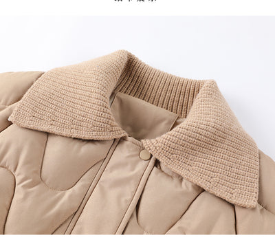 Abrigo de Lana con Relleno para Invierno - Cuello Solapa Mujer - Image 21