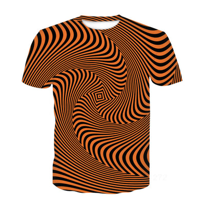 Playera Pareja Efecto Humo 3D Cuello Redondo Manga Corta Unisex - Image 17