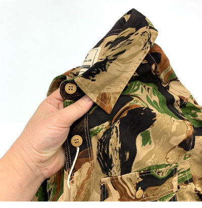 Camisa de Trabajo Camuflaje Hombre Estilo Japonés Retro Lavado Amekaji Algodón Manga Larga - Image 23
