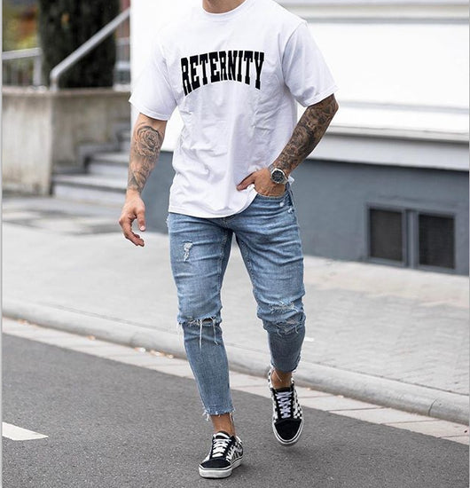 Pantalones Vaqueros Rotos Cortos para Hombre - Diseño Moderno - Image 5
