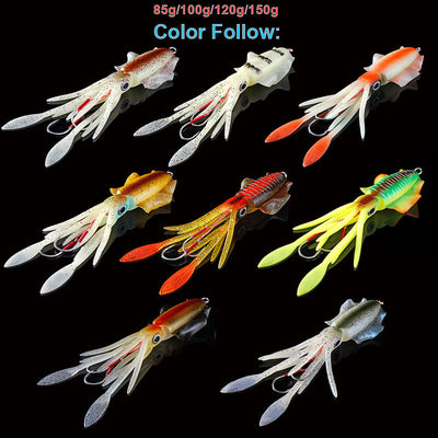 Señuelo Luminoso Calamar Biónico para Pesca en Aguas Profundas - Image 22