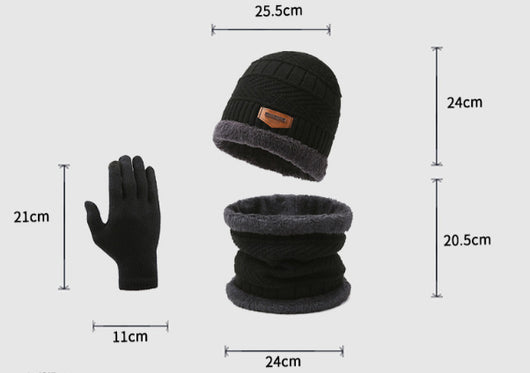 Conjunto Invernal 3 en 1: Bufanda, Guantes y Gorro de Lana Térmica - Image 46
