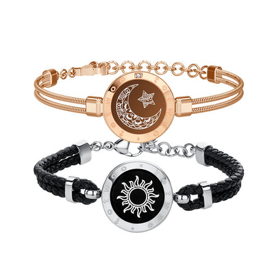 Pulsera Magnética de Cuero y Cuerda para Parejas con Inducción Interactiva - Image 10