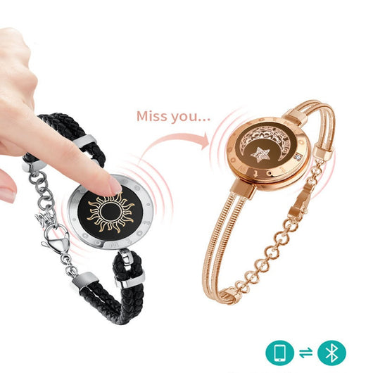 Pulsera Magnética de Cuero y Cuerda para Parejas con Inducción Interactiva - Image 11