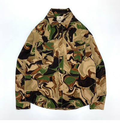 Camisa de Trabajo Camuflaje Hombre Estilo Japonés Retro Lavado Amekaji Algodón Manga Larga - Image 43