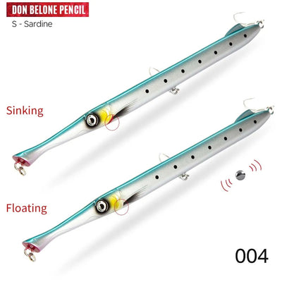 Cebo Pencil Sumergible de Movimiento Lento Jinqiang para Pesca en Agua Salada - Image 25