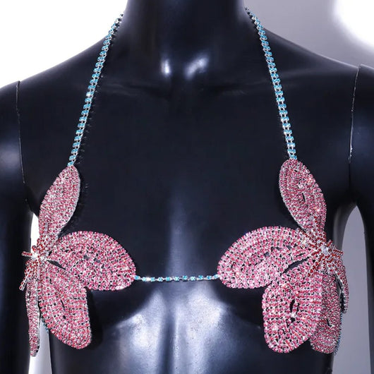 Cadena Corporal de Flores con Brillantes para Playa y Fiesta - Image 15