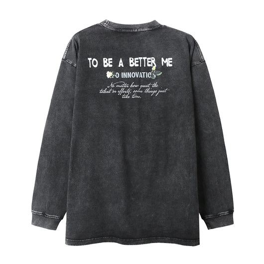 Camiseta Manga Larga Estampada con Efecto Vintage para Hombre - Image 19