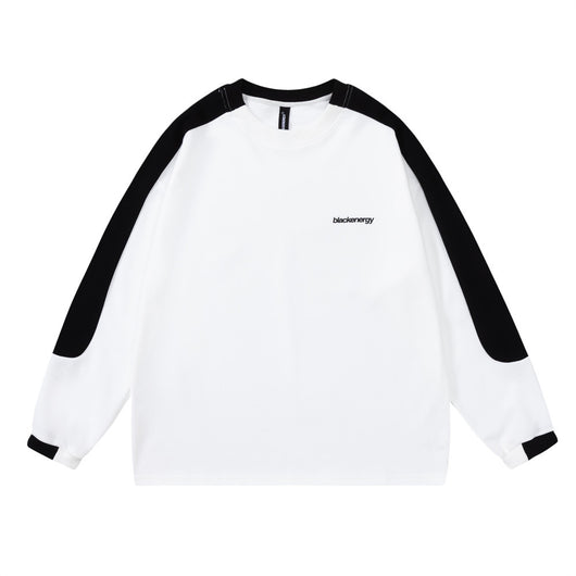 Remera Manga Larga con Parches de Contraste para Hombre - Image 8