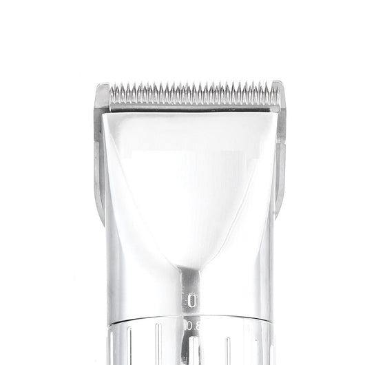 Black hair clipper with LCD digital display showing power and RPM, four guide combs (3mm-12mm), USB cable, cleaning brush, and oil bottle. - Image 10