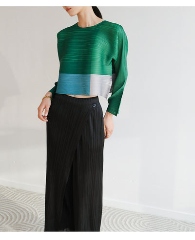 Blusa Peplum Blanca Estilo Occidental con Efecto Adelgazante - Image 36