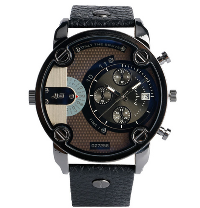 Reloj Deportivo Hombre Estilo Europeo Correa Acero Inoxidable Dial Grande - Image 4