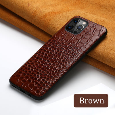 Funda de Cuero Premium para iPhone - Protección Empresarial Antigolpes